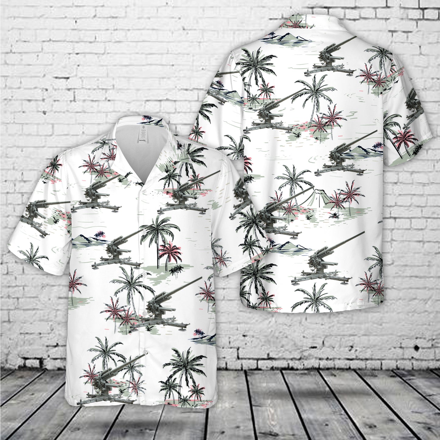 8.8 cm Flak 18/36/37/41 WWII Hawaiian Shirt