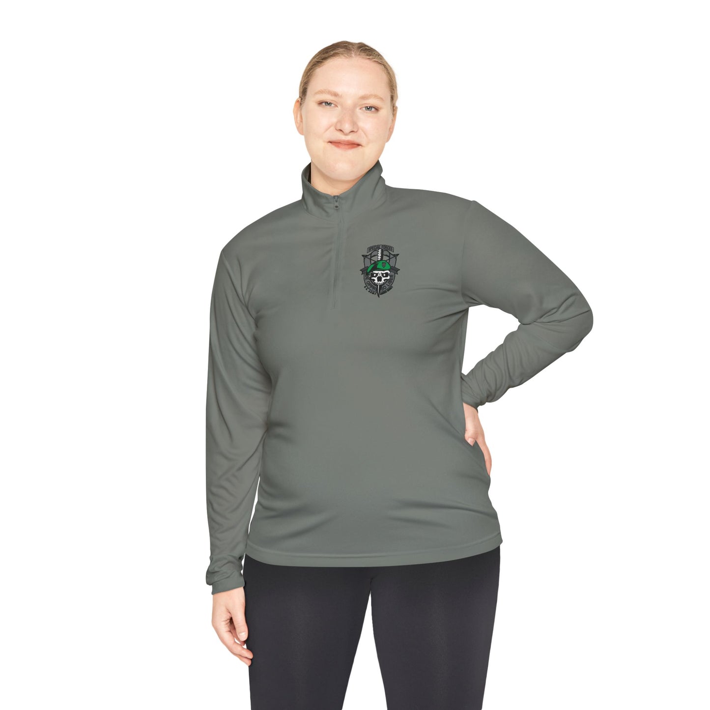 US Army Green Beret Special Forces Unisex Quarter-Zip Pullover
