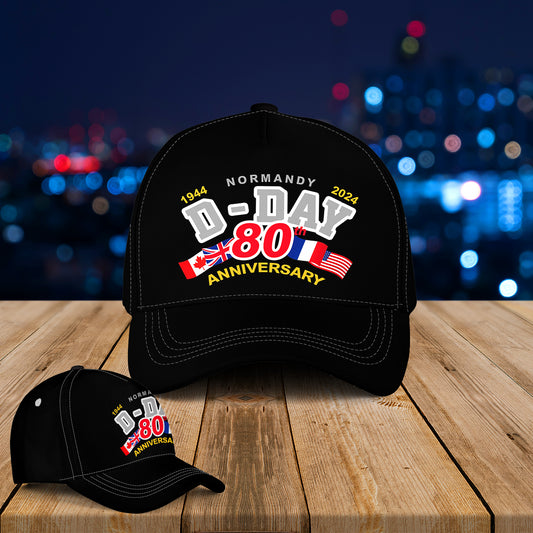 80th Anniversary D-Day Normandy Baseball Cap
