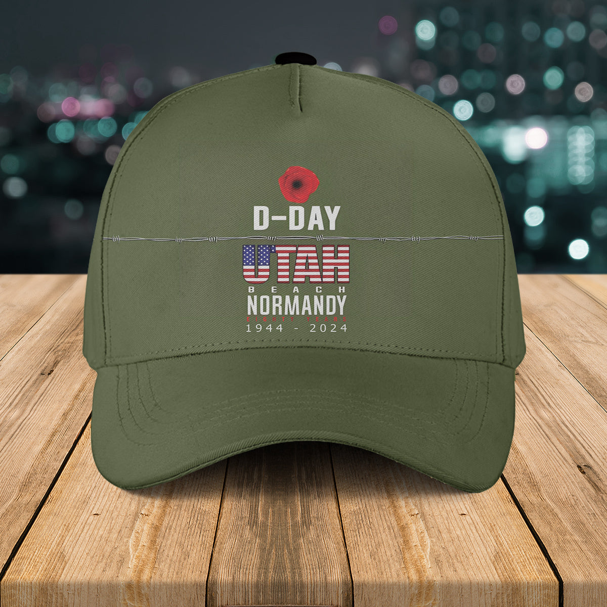 80th Anniversary Of D-Day Utah Beach Anniversary Baseball Cap