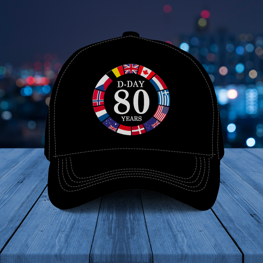 80th Anniversary of D-Day Allied Forces Roundel Baseball Cap