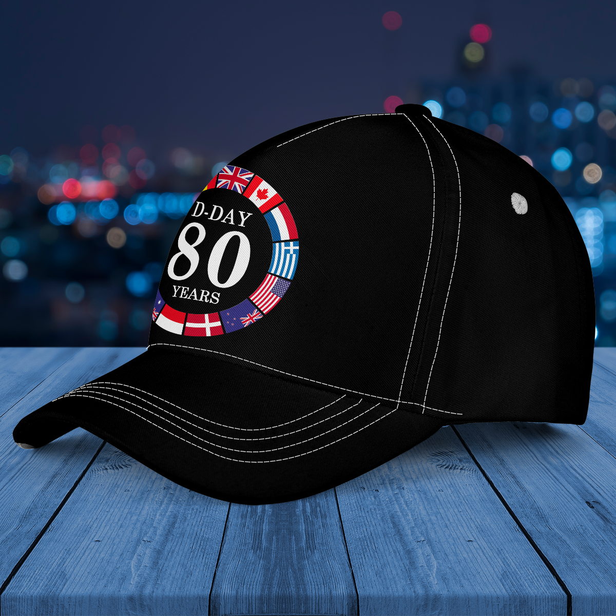 80th Anniversary of D-Day Allied Forces Roundel Baseball Cap