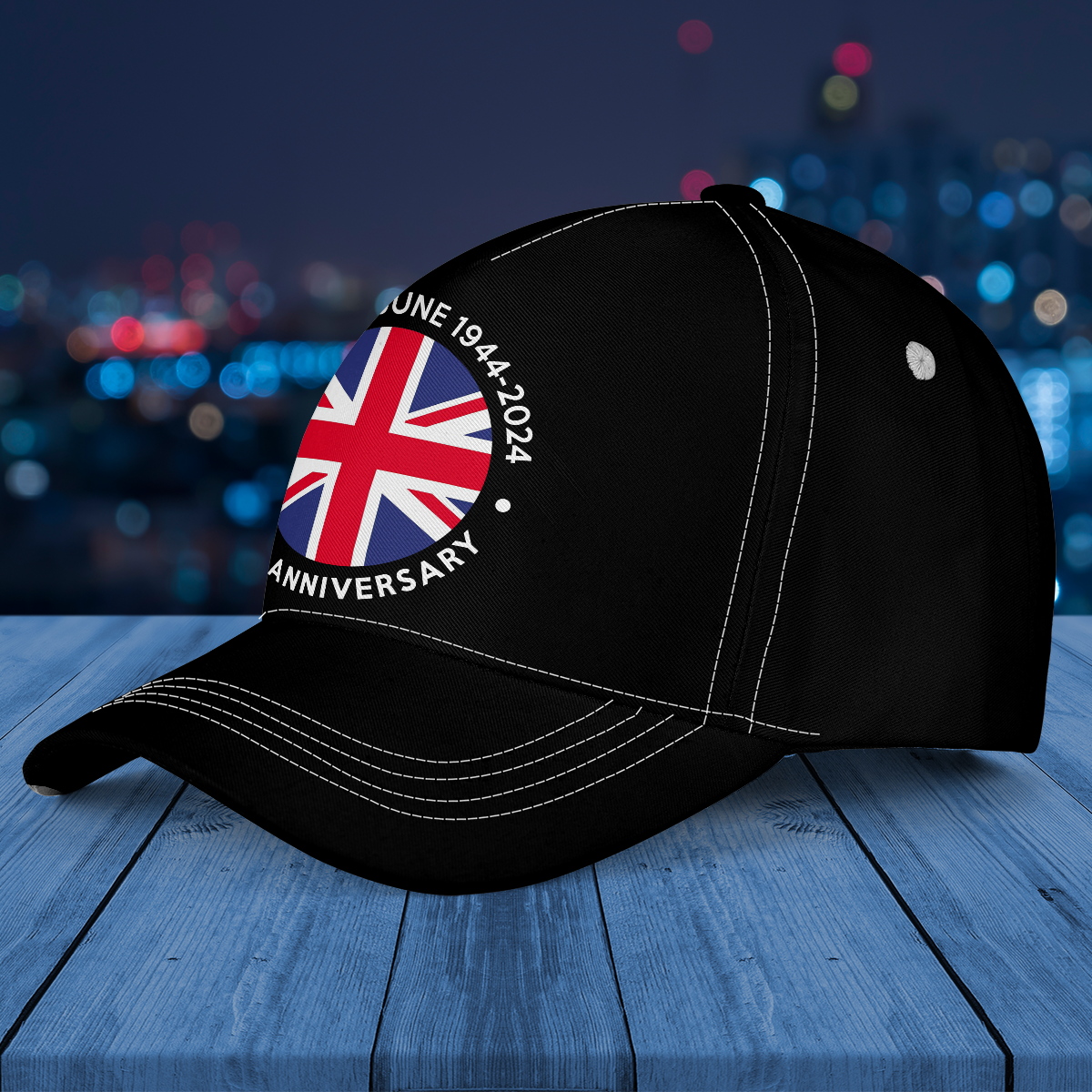 80th Anniversary of D-Day Union UK Flag Roundel Baseball Cap