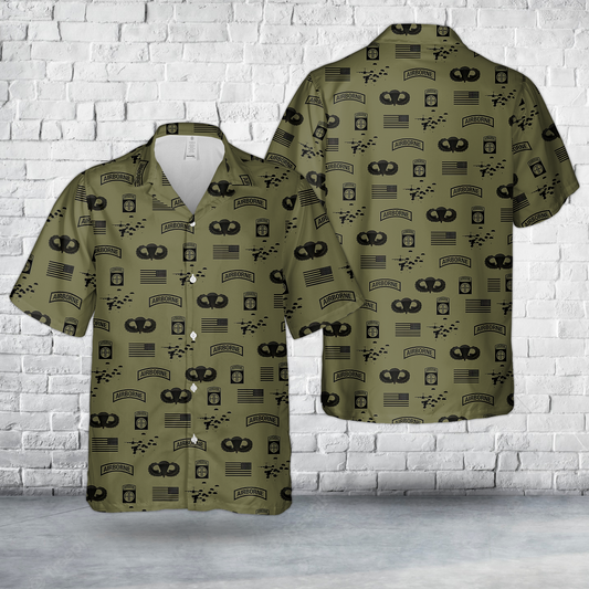 82nd Airborne Division Pattern Hawaiian Shirt