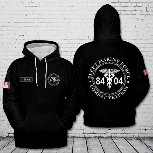 Custom Name FMF Combat Veteran 3D Hoodie