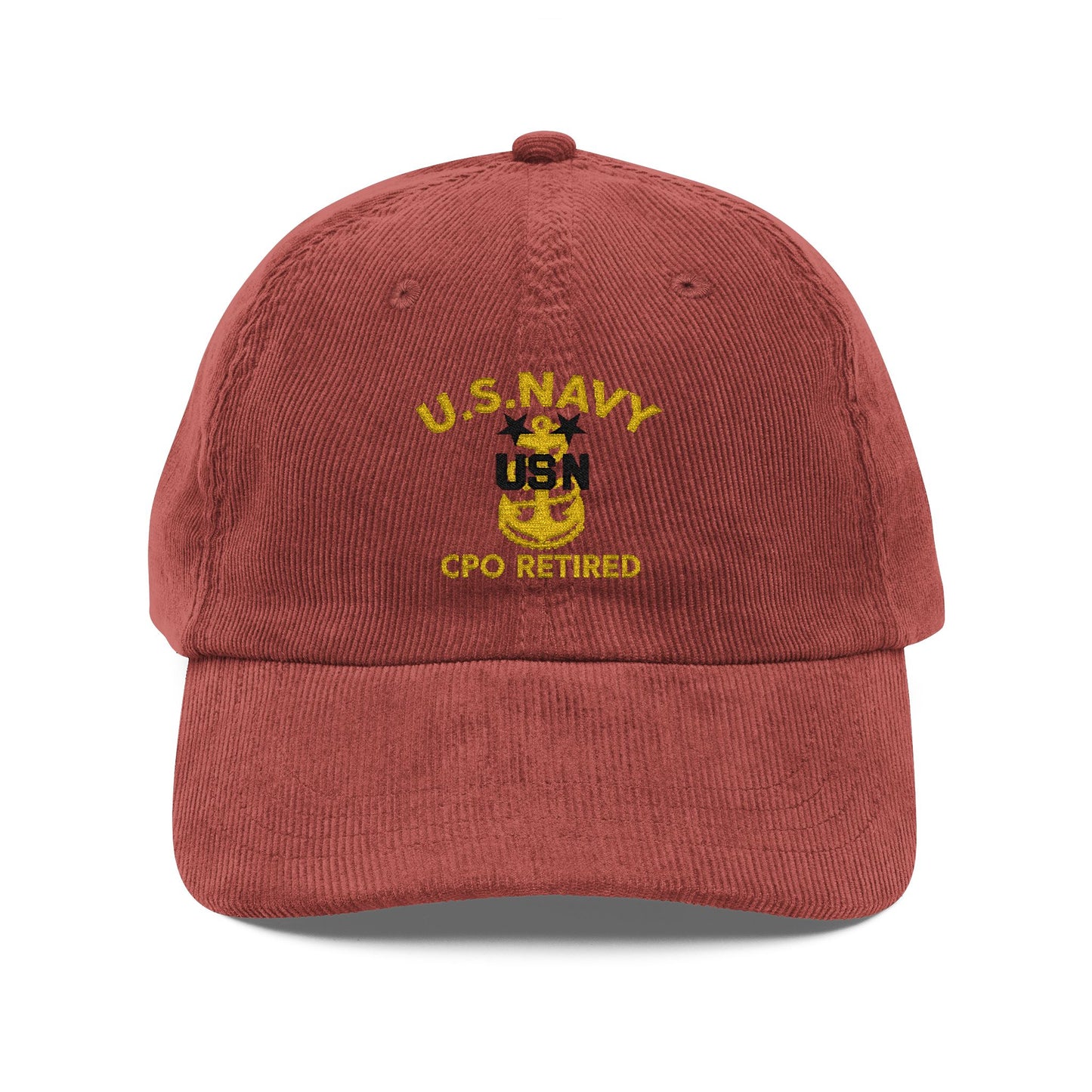 US Navy Master Chief Petty Officer Retired Embroidered Cap