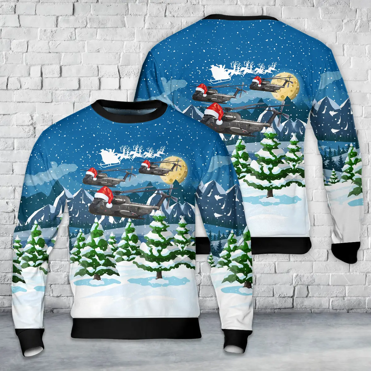 84+39 CH-53 German Army AOP Christmas Sweater