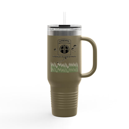 Custom Name, Rank & Unit US Army 82nd Airborne Paratroopers Insulated Travel Mug, 40oz