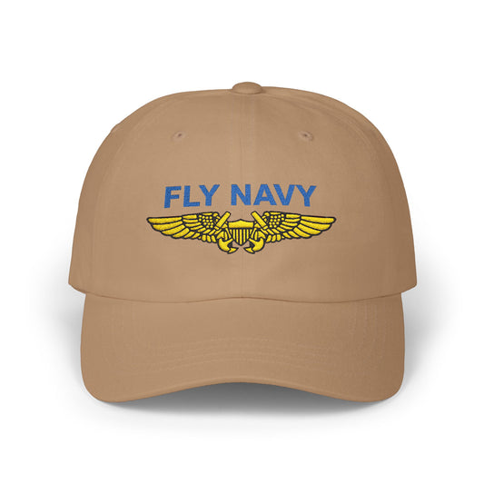 Naval Flight Officer Fly Navy NFO Wings Aviator Classic Dad Cap NLSI1507PL07