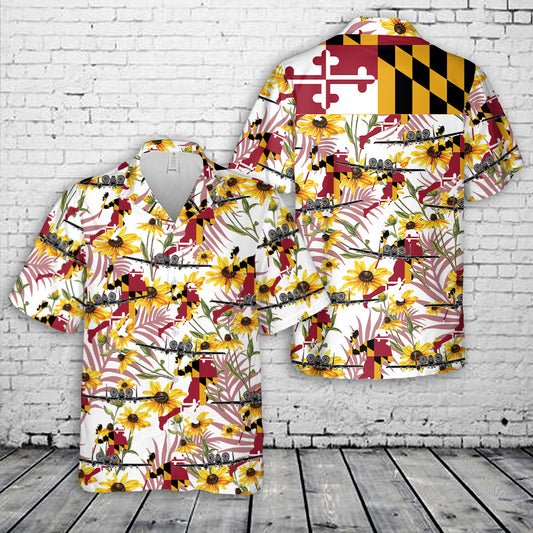 A-10 Warthog Maryland Hawaiian Shirt