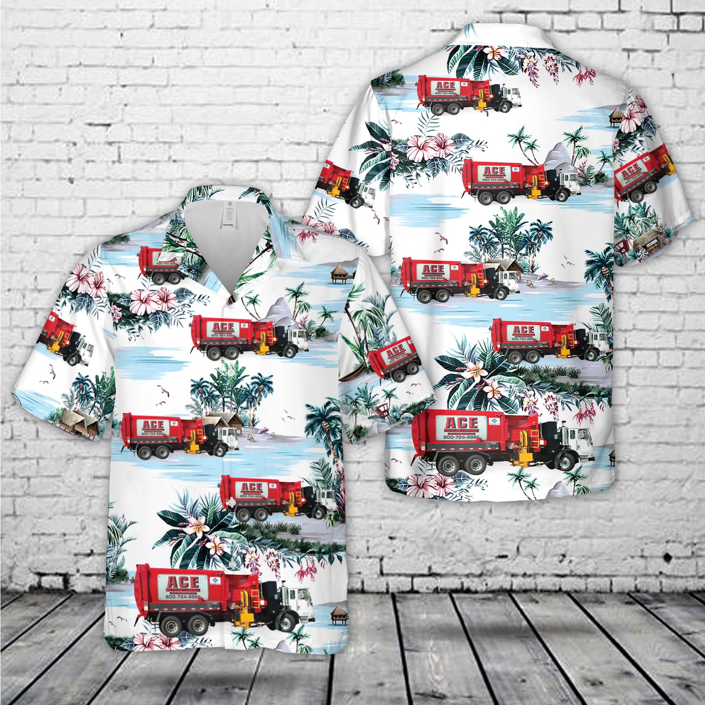 ACE Recycling & Disposal Hawaiian Shirt