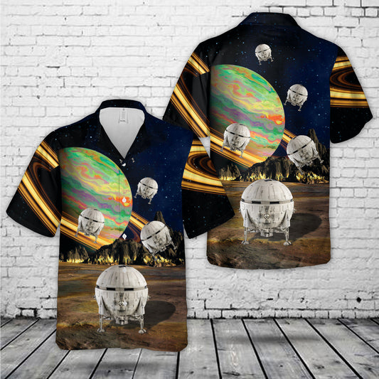 ARIES 1B Lunar Shuttle Hawaiian Shirt