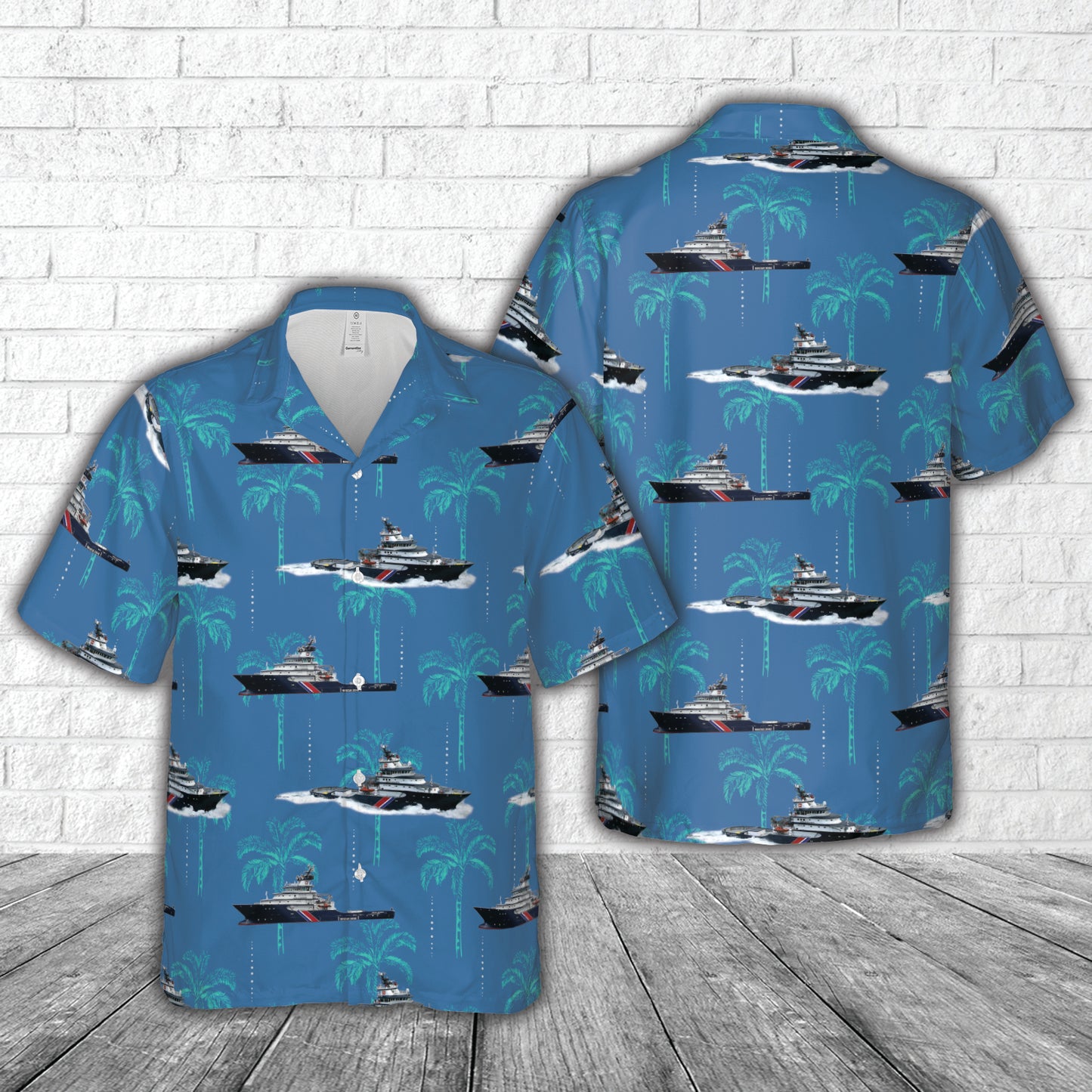 Abeille Bourbon TugBoat Hawaiian Shirt