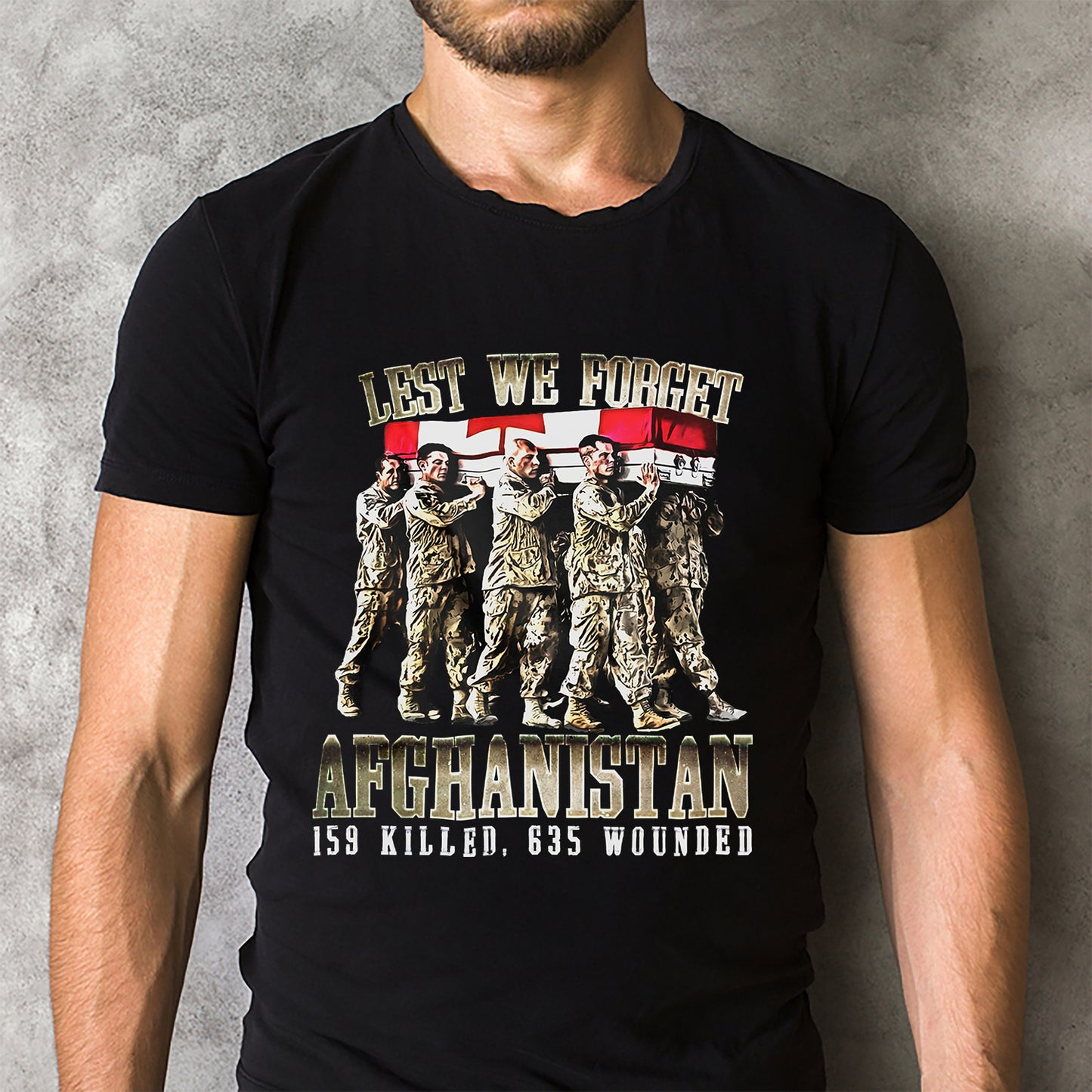Afghanistan Remembrance Canadian Military Classic Unisex T-Shirt Gildan 5000 (Made In US) DLSI1006PT14