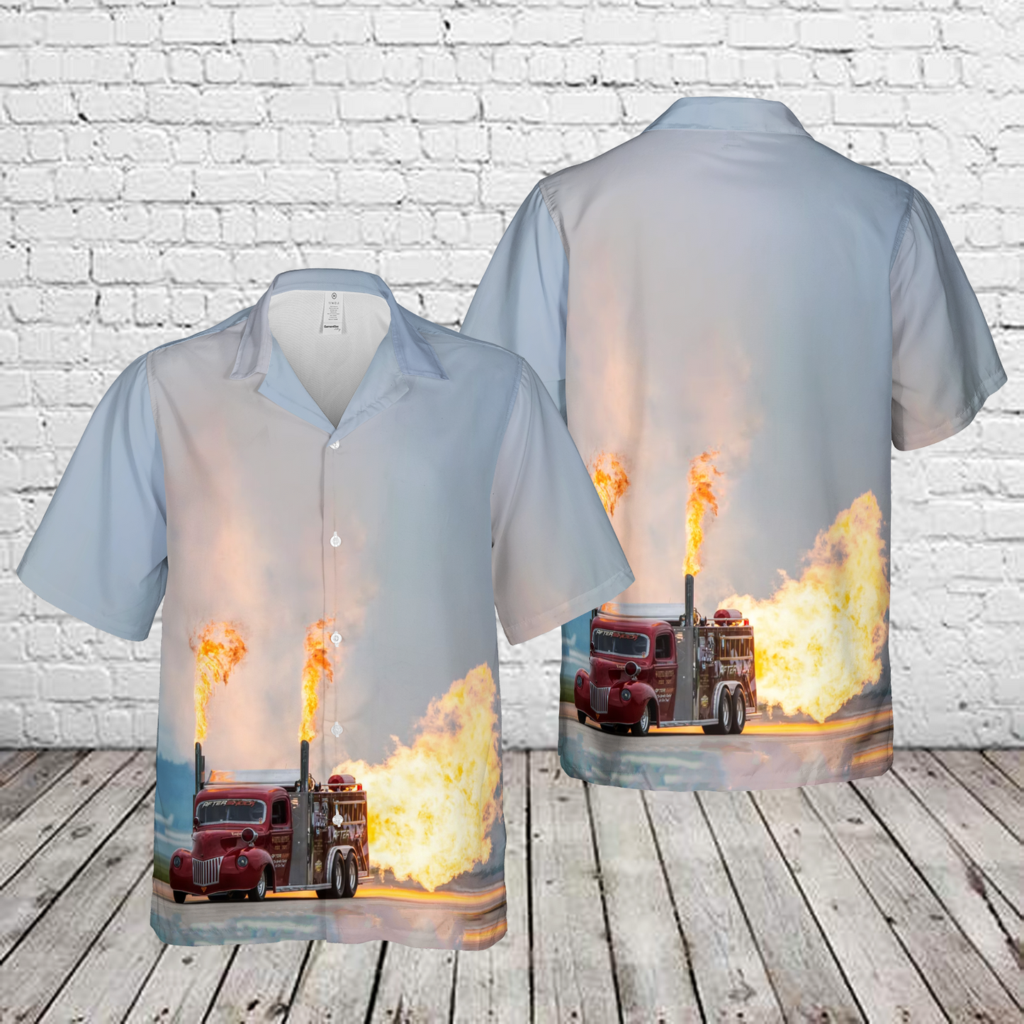 Aftershock Jet Dragster Hawaiian Shirt