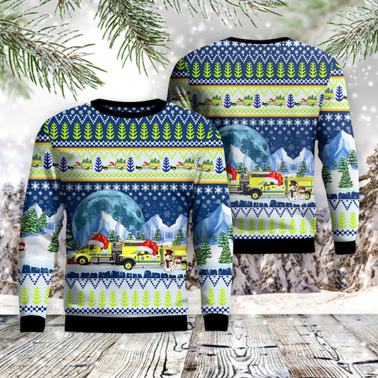 Ahmeek, Michigan, Ahmeek Village Volunteer Fire & Rescue Department AOP Sweater