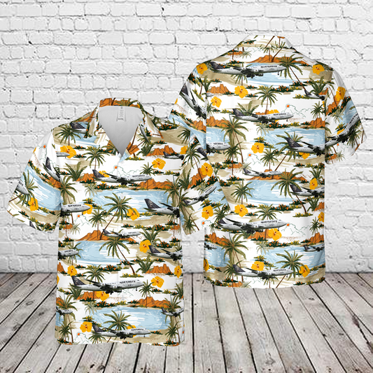 Air Atlanta Icelandic Boeing 747-428 TF-AAK "Ed Force One" Hawaiian Shirt