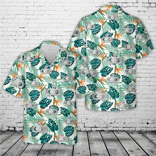 Air Force Communications Badge Hawaiian Shirt