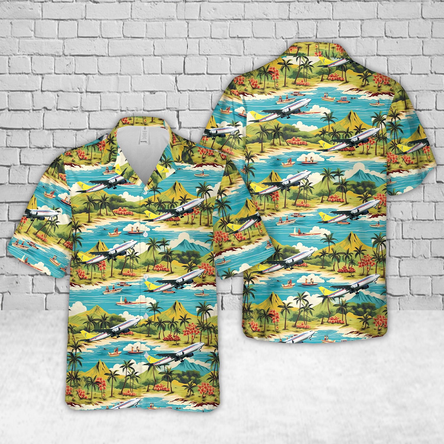 Air Paradise International Airbus A300B4-622R Hawaiian Shirt