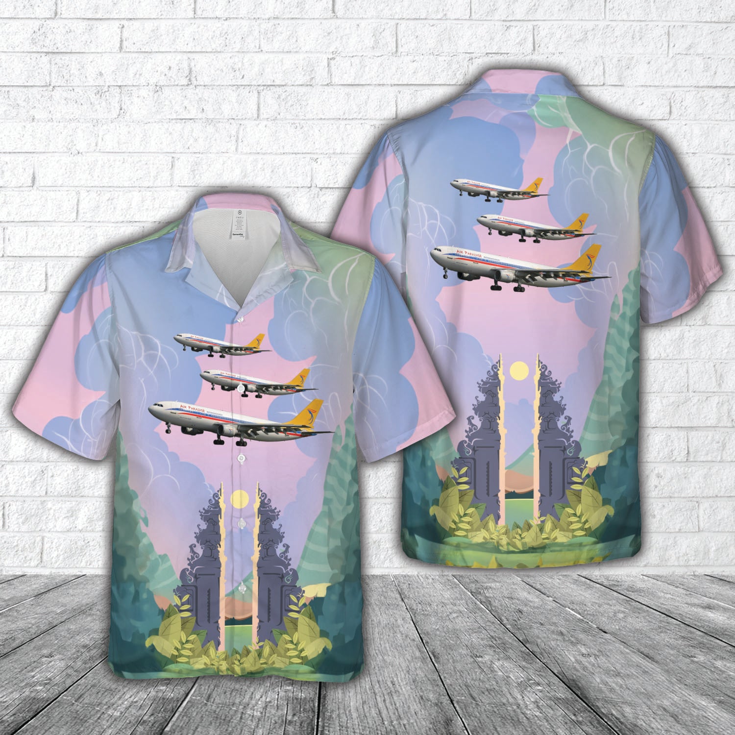 Air Paradise International Airbus A300B4-622R Pichugin Hawaiian Shirt