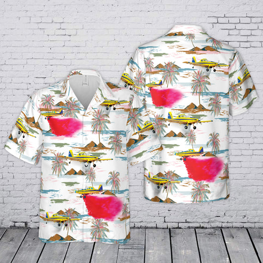 Air Tractor AT-802 Fire Boss Hawaiian Shirt