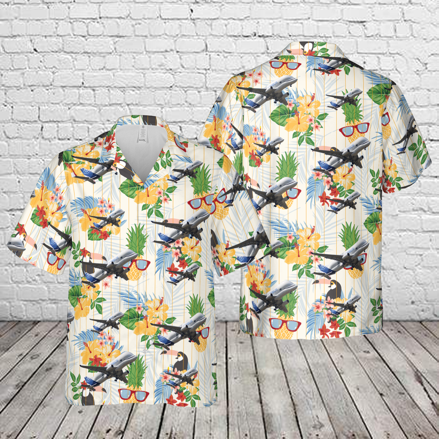 Airbus A330-743L BelugaXL Hawaiian Shirt