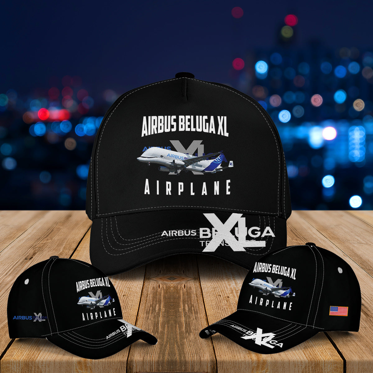 Airbus Beluga XL Airplane Baseball Cap