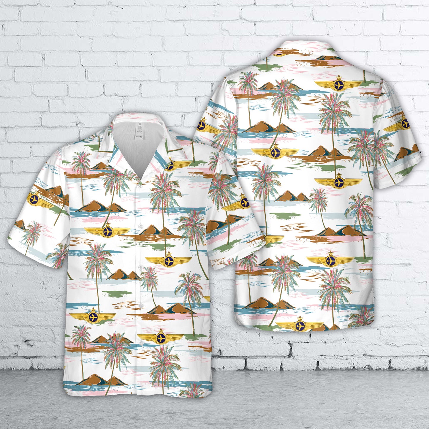 Airlines Pilot Wings Captains Badge Wing Hawaiian Shirt