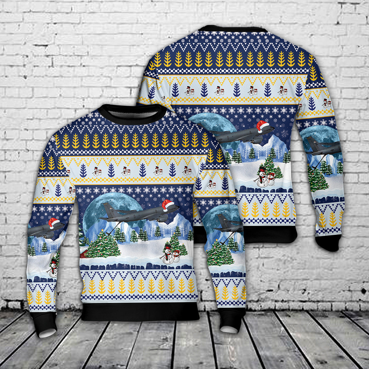 Alaska Air National Guard 168th Air Refueling Wing Boeing KC-135R Stratotanker Christmas Sweater