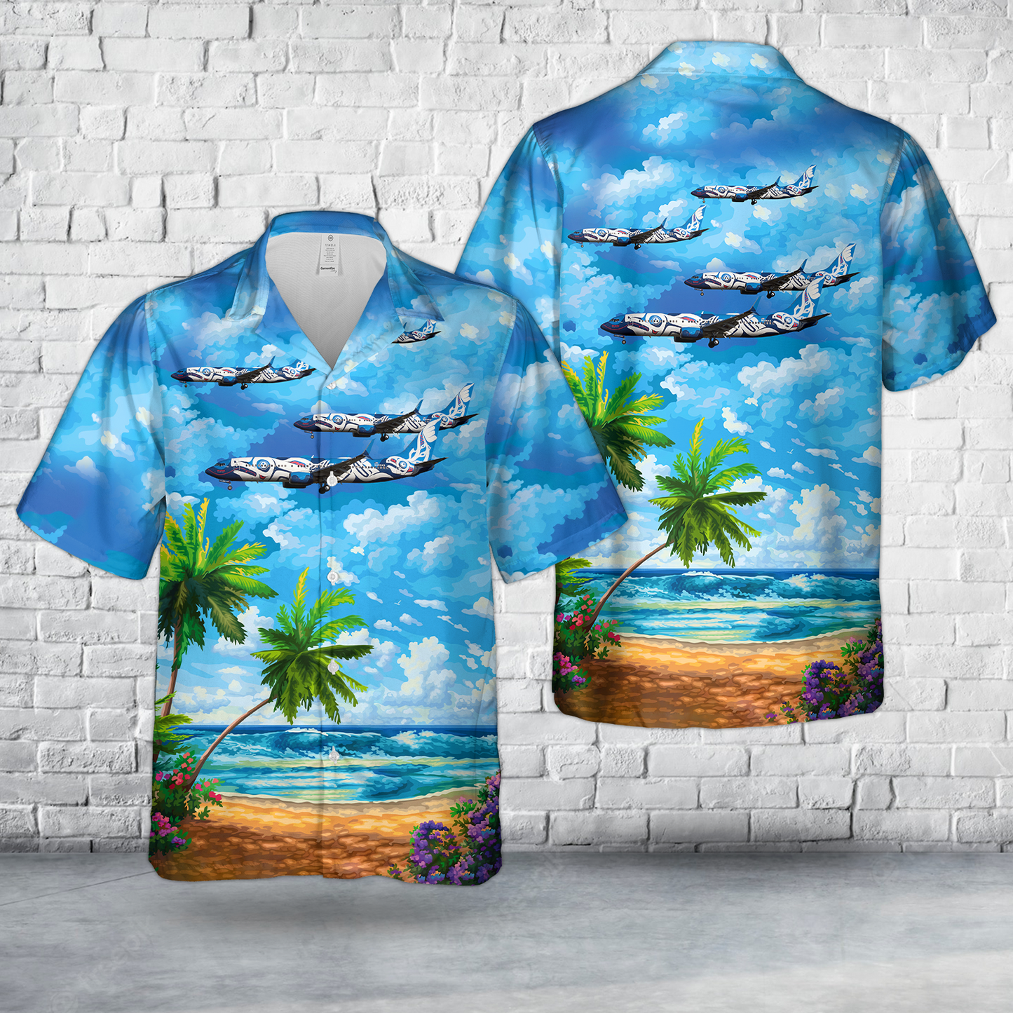 Alaska Airlines Boeing 737-890/W X̱áat Ḵwáani (Salmon People) livery Hawaiian Shirt