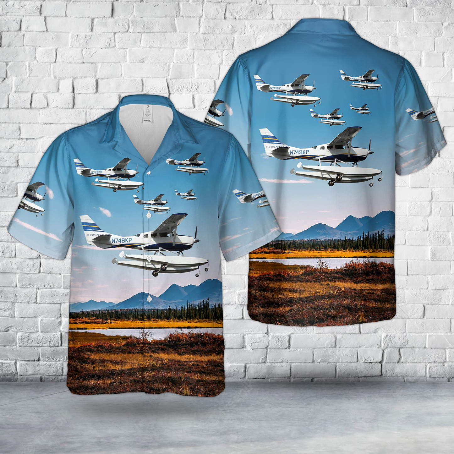 Alaska Seaplanes Cessna U206G Stationair Hawaiian Shirt
