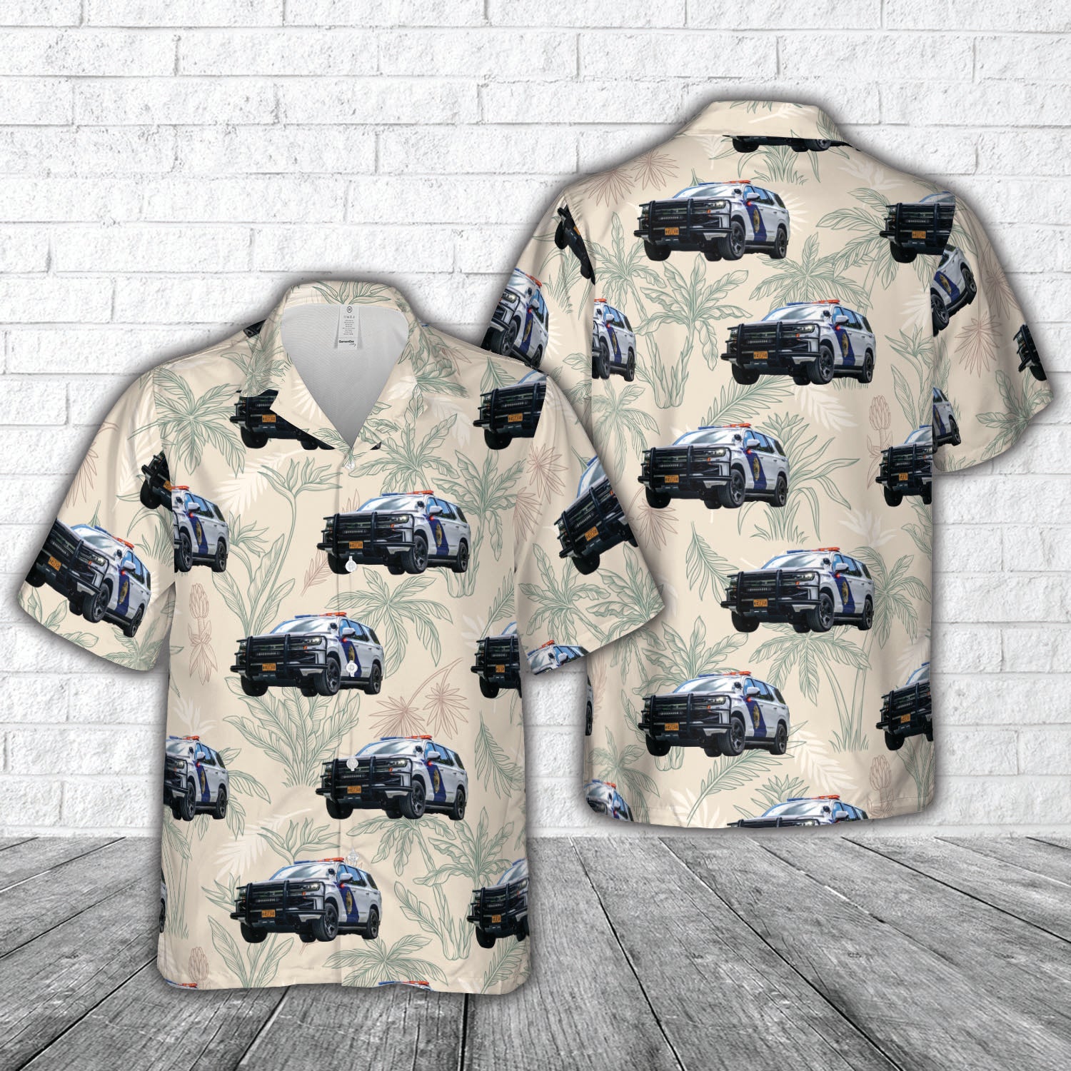 Alaska State Troopers Vehicles Hawaiian Shirt