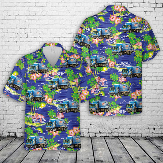 Allied Waste Services Mack 1103 Hawaiian Shirt