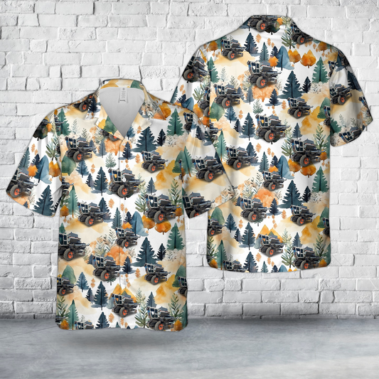 Allis-Chalmers M2 Gleaner Combine Hawaiian Shirt