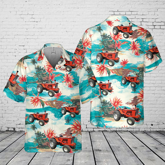 Allis Chalmers D21 Tractor Pocket Hawaiian Shirt