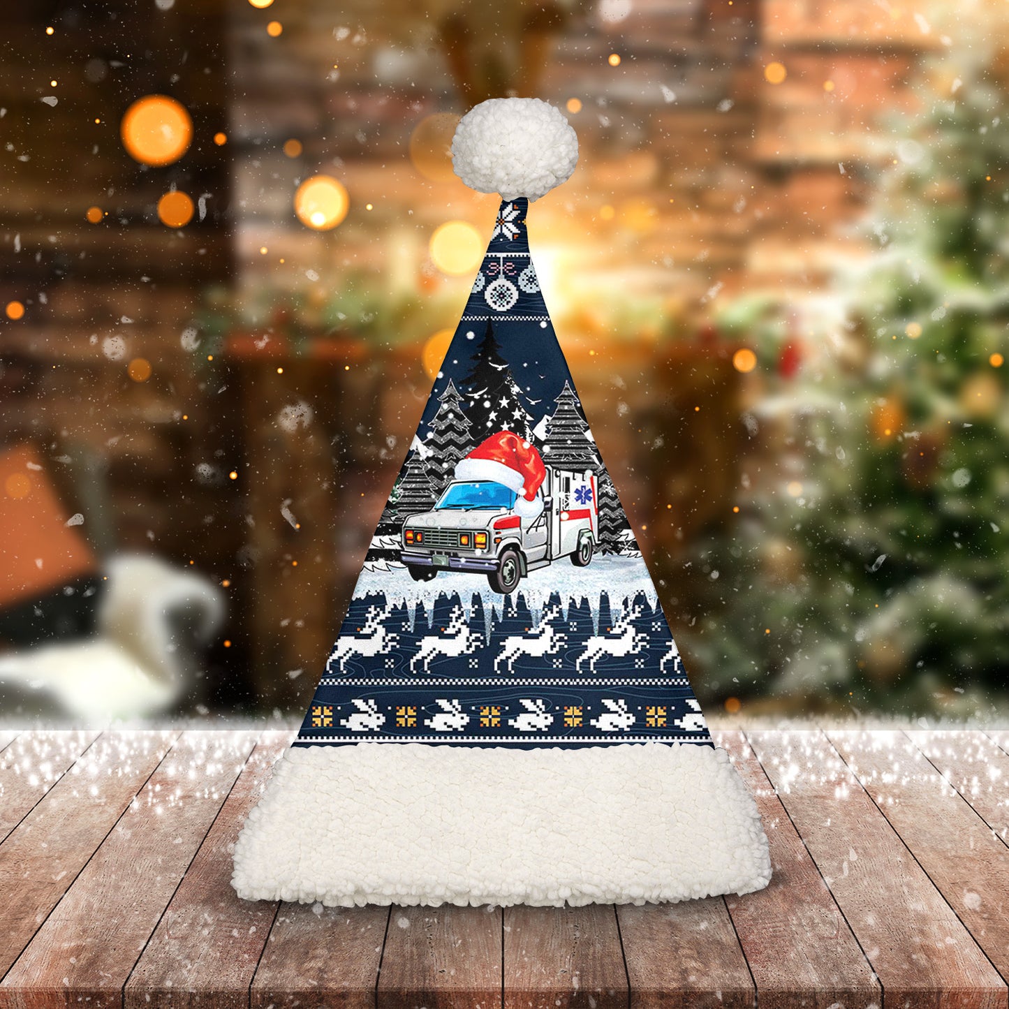 Ambulance Christmas Santa Hat