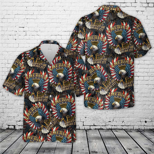 America Love it or Leave it Hawaiian Shirt