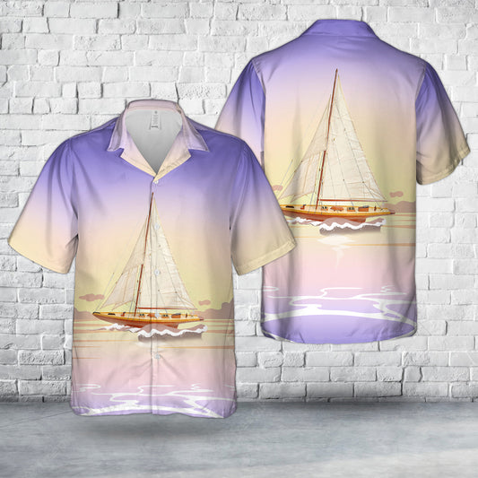 America's Cup Shamrock V 1930 Hawaiian Shirt