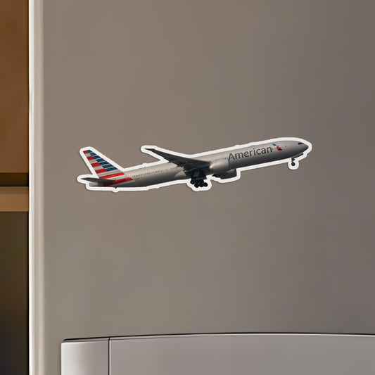 American Airlines Boeing 777-300ER Custom Shape Magnet