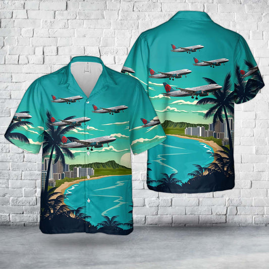 American Airlines “America west” A319 Livery Hawaiian Shirt