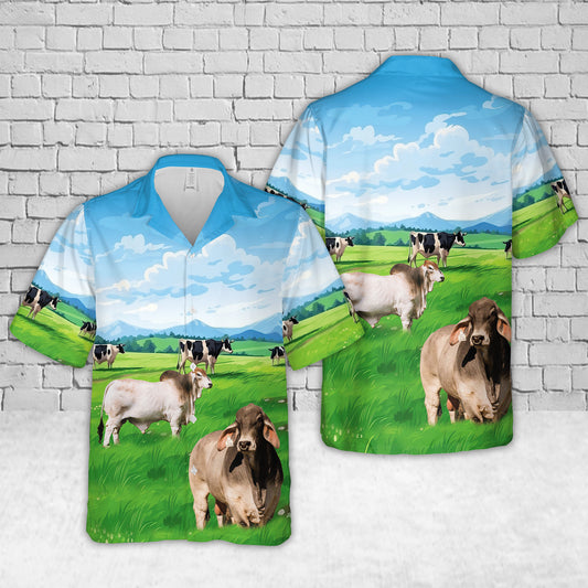 American Brahman Hawaiian Shirt