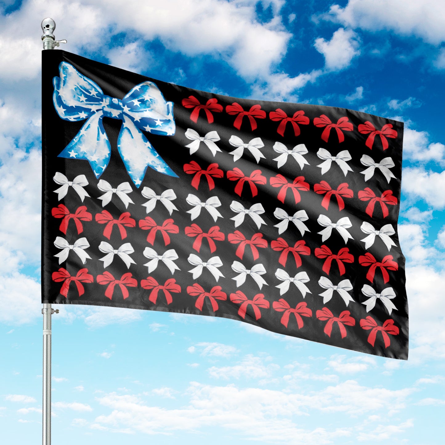 American Coquette Bow House Flag