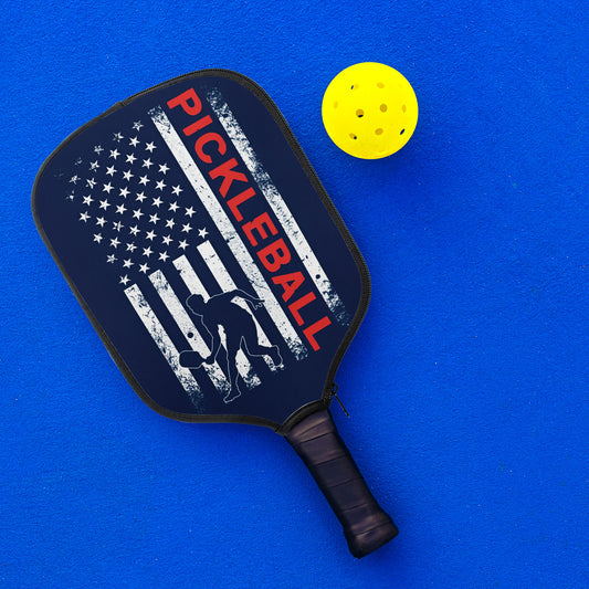American Flag Pickleball Pickleball Paddle Cover (Made in US)