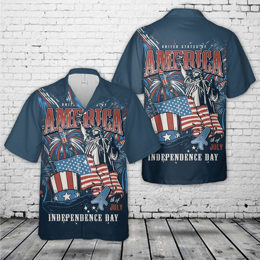 American Independence Day 4th Of July Hawaiian Shirt