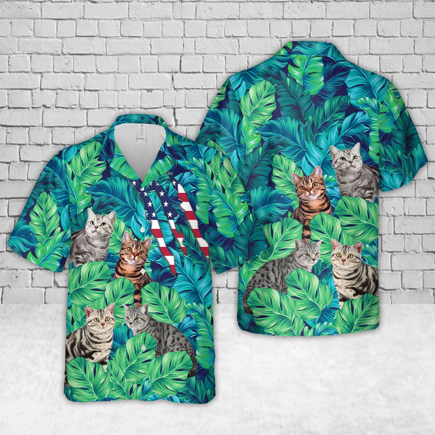 American Shorthair Cat Hawaiian Shirt