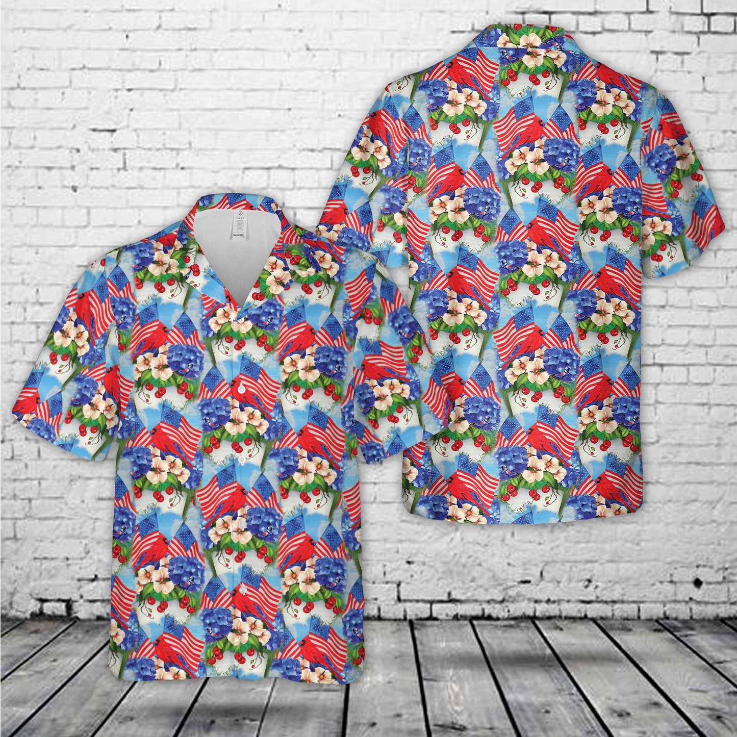 Americana Allover Patriotic Hawaiian Shirt