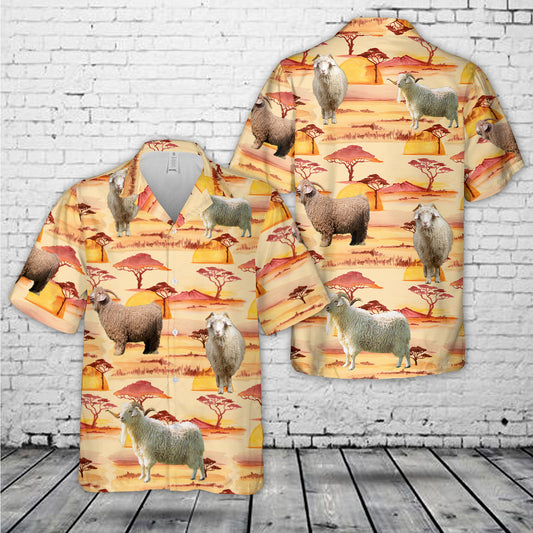 Angora Goat Hawaiian Shirt