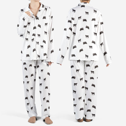 Angus Cattle AOP Pajamas Set