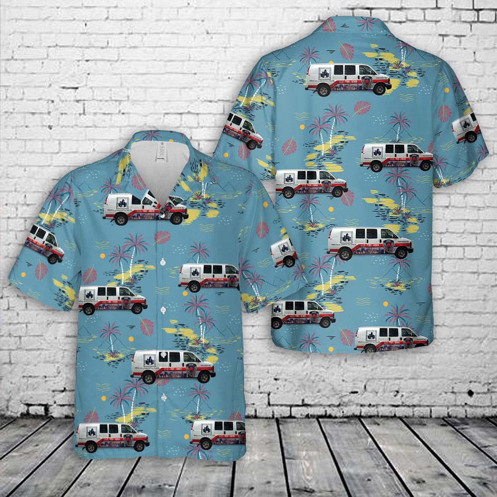 Animal Care & Control Rescue Vehicle, Chinatown, Manhattan NYC Hawaiian Shirt
