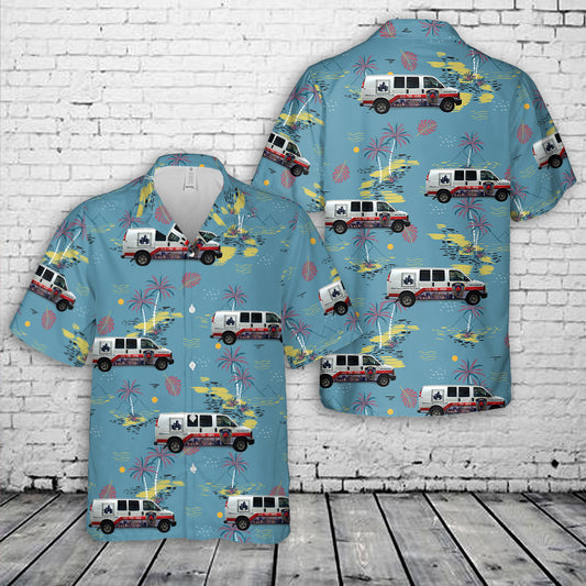 Animal Care & Control Rescue Vehicle, Chinatown, Manhattan NYC Hawaiian Shirt